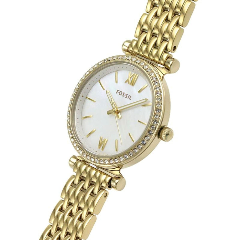 Fossil Carlie Mini Gold Stainless Steel Women Watch-ES4735