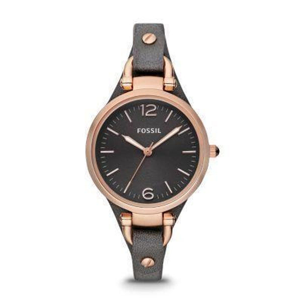 Fossil Georgia Grey Leather Women Watch-ES3077