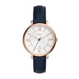 Fossil Jacqueline Navy Leather Women Watch-ES3843