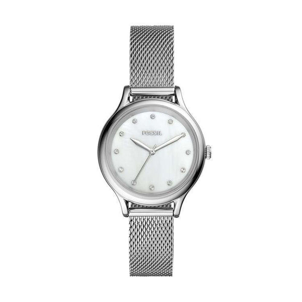 Fossil Laney Silver Stainless Steel Watch - BQ3390