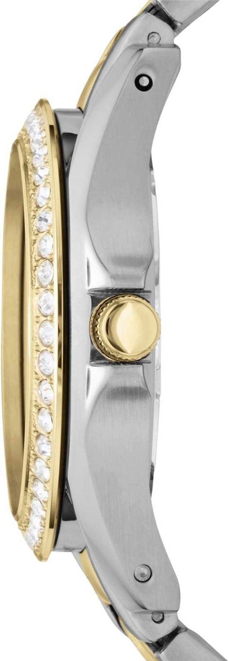 Fossil Riley Silver/Gold Stainless Steel Women Watch-ES3204