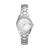 Fossil Scarlette Silver Stainless Steel Women Watch-ES4317