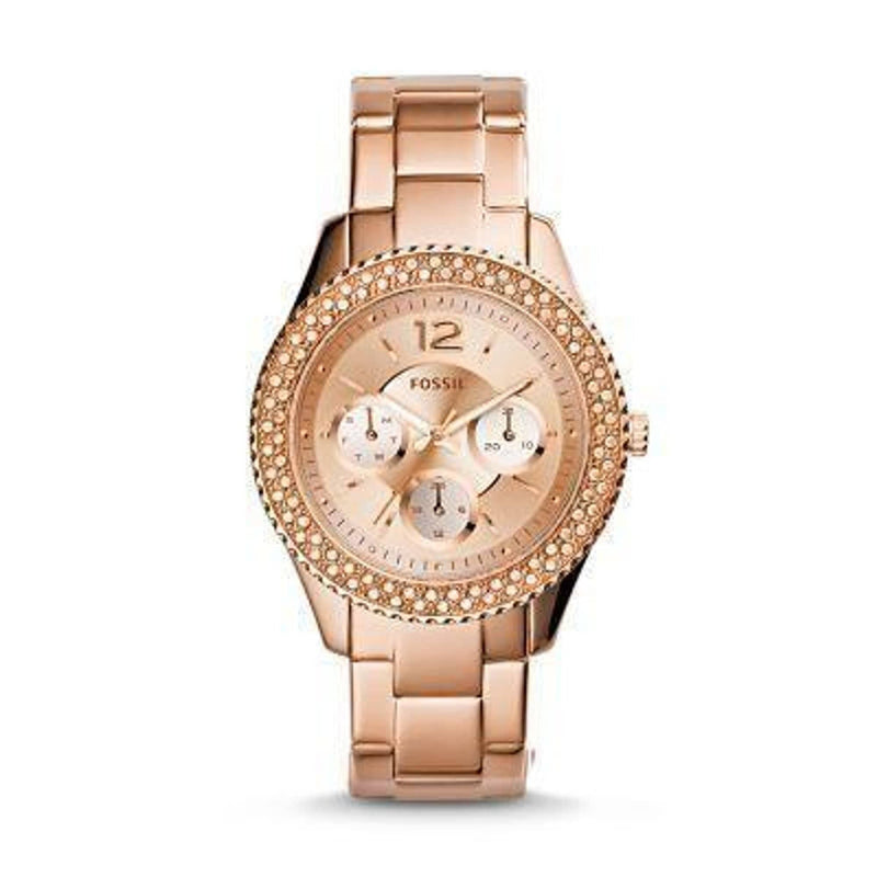 Fossil Stella Multifunction Rose-Tone Stainless Steel Watch-ES3590