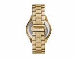 Michael Kors Slim Runway Gold Stainless Steel Women Watch-MK3179