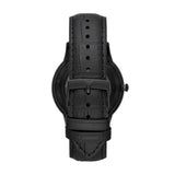 Armani Mens Black Leather Watch - AR60042