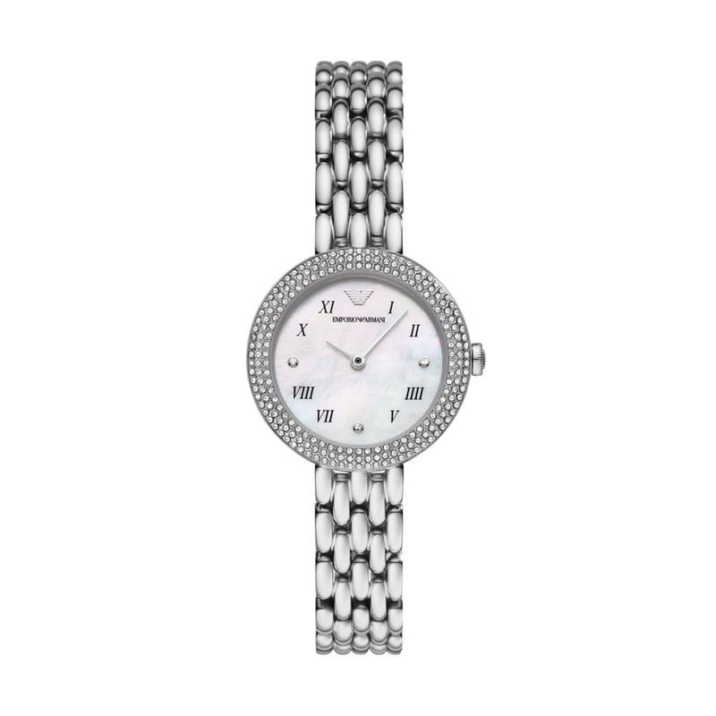 Emporio Armani Rosa Womens Silver Watch-AR11354