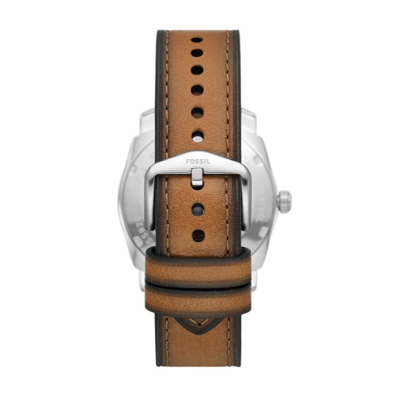 Fossil Machine Mens Brown Leather Watch - FS5920